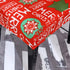 Ogrmar 4PCS Stretch Removable Washable Dining Room Chair Protector Slipcovers Christmas Decoration/Home Decor Dining Room Seat Cover (Christmas-A) (Vermilion)