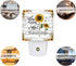 Plug-in Night Light Lamp with Sensor, Farm Sunflower You are My Sunshine Wall LED Nightlights Auto Dusk to Dawn Sensor for Bedroom,Baby Nursing,Kids Room,Hallway, Home Decorative Rustic Wood Plank