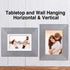LaVie Home 5x7 Picture Frames (3 Packs, Gray) with Real Glass, Wall or Tabletop Display Pictures 4x6 with Mat or 5x7 Without Mat, French Country Style Perfect for Celebration and Home Decor