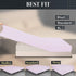 N&Y HOME King Size Fitted Sheet Only - 4-Way Stretch Jersey Knit, T-Shirt Feeling & Ultra Soft, Wrinkle Free, Non-Slip & Snug Fit for Mattress (Deep: 5"-13") - Pale Purple, King