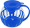 Tahoe Trail Christmas Gifts Borosilicate Glass Microwave Popcorn Popper Maker with Lid, BPA Free Hot Air Microwave Popcorn Maker Bowl, Use In Microwave or Oven, Dishwasher Safe, 3 Quart Family Size (Blue)