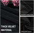 Velvet Curtains for Bedroom-Velvet Curtains 63 Inches Room Darkening Super Soft Luxury Velvet Textured Drapes Thermal Insulated Grommet Panels for Living Room(2 Panels, 52 x 63 Inch, Black)
