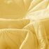 Whale Flotilla Microfiber Twin Size (68x88 inches) Quilt Set Lightweight Quilted Bedspreads Coverlets Set with Stars Pattern, Yellow, 2 Piece (1 Quilt, 1 Sham)