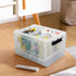 Rinboat 16 L Collapsible Storage Box Crates, Stackable Folding Utility Crates, 2 Packs