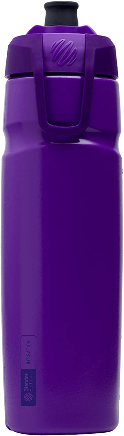BlenderBottle Hydration Halex Squeeze Water Bottle with Straw, 32-Ounce, UltraViolet