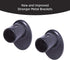 Eclipse EC Wrap Around Window Curtain Rod, 48-86", Black