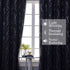 Estelar Textiler Kids Room Darkening Blackout Curtains Grommet Bedroom Decorative Silver Wave Line Curtains for Bedroom 38W x 54L Grey 2 Panels