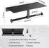 DUFU Toilet Paper Holder with Shelf,Anti-Rust Aluminum Double Roll Toilet Paper Holder with Mobile Phone Shelf for Bathroom,Self-Adhesive No Drill or Wall-Mounted with Screws for Bathroom (Matt Black)