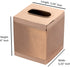 nu steel, Part Accessory Set Hudson Copper Boutique Cover Stainless Steel Square Facial Tissue Box Holder for Bathroom Vanity Countertops,Bedroom Dressers, 5" L x 5" W x 6" H