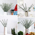 18" Artificial Eucalyptus Stems, Faux Greenery for Coffee Table Decor Farmhouse Home Decor Wedding Decor and Wreath Making Fake Plants Leaves for Hobo Room Decor(Dark Green,24 Stems)