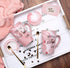 Aunt Gifts from Niece and Nephew - Best Auntie Ever Mug Funny Happy Birthday Presents for Aunty - Pink Marble Ceramic Coffee Cup 14 Oz