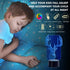 Elk Deer 3D Optical Illusion Night Lights, 7 Color Variations, Smart Touch Button USB and Battery Power, Amazing Creative Art Design for Children's 3192