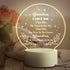Mothers Day Gifts for Grandma from Grandchildren - Grandma Birthday Gifts Night Light, Grandma Gifts for Mother's Day, Birthday, Thanksgiving, Acrylic Night Lamp Gifts for Grandma