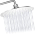 Welan Rain Shower Head Round 8 Inch Shower Heads High Pressure Angle Adjustable, Stainless Steel Waterfall Shower Heads Rainfall, Ultra-thin Design and Pressure Boosting Large Showerheads