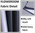 FLOWEROOM Color Block Blackout Curtains for Bedroom, 52 x 72 Inch Long, Grey and Silvery Grey Thermal Insulated and Sun Light Blocking Gradient Curtain, Grommet Window Curtains, Set of 2 Panels