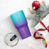ALOUFEA 30oz Stainless Steel Ombre Glitter Tumbler, Insulated Coffee Tumbler Cup with Lid and Straw, Double Walled Travel Coffee Mug for Hot & Cold Drinks (Glitter Lightning, 1 Pack)