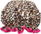 allydrew Reusable Women's Waterproof Shower Caps for Long Hair, Leopard