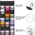 Melpler Hat Rack Hat Organizer,Hat Racks for Baseball Caps,Hat Organizer for Baseball Caps,Hat Storage with 24 Clear Deep Pockets,Hat Rack for Wall/Door Complete with Over Door Hooks(Black)