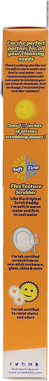 Scrub Daddy Sponge Set - Colors - Scratch-Free Sponges for Dishes and Home, Odor Resistant, Soft in Warm Water, Firm in Cold, Deep Cleaning, Dishwasher Safe, Multi-use, Functional, Ergonomic, 3ct