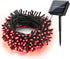 Joomer Red Solar String Lights, 105ft 300 LED 8 Modes Outdoor String Lights Waterproof Fairy Tree Lights for Garden, Patio, Fence, Balcony, Outdoors