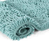 Bathroom Rug Shag Shower Mat Machine-Washable Plush Bath Mats with Water Absorbent Soft Microfibers, 20" W x 32" L, Eggshell Blue