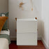 GRANNY SAYS Storage Bins for Shelves, 2-Pack Linen Closet Organizers and Storage Baskets Extra Large, Beige Shelf Baskets