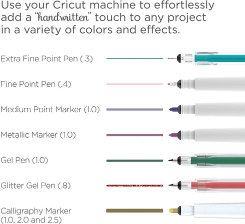 Cricut - 2004060 Ultimate Fine Point Pen Set, 30 Pack, Assorted