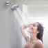 High Pressure Shower Head - Rain Shower Head 5 Inches 5 Spray Settings Fixed Bathroom Shower Head - Diiwet High Flow Shower Head with Adjustable Brass Ball Joint