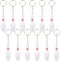 ArtCreativity Bowling Pin Keychains for Kids, Set of 12, Perfect for Team Giveaways, Sports & Souvenir Favors, Victory Parties, Gifts for Athletes, Moms, Dads & Coaches