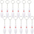 ArtCreativity Bowling Pin Keychains for Kids, Set of 12, Perfect for Team Giveaways, Sports & Souvenir Favors, Victory Parties, Gifts for Athletes, Moms, Dads & Coaches