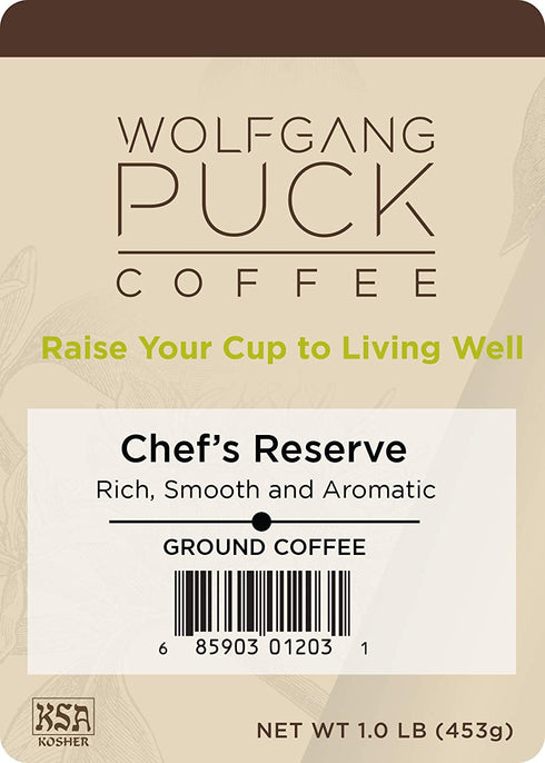 Wolfgang Puck Coffee Chef's Reserve Ground, 16 Ounce