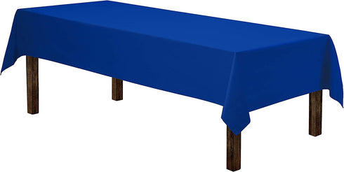 Gee Di Moda Rectangle Tablecloth - 60 x 126 Inch - Royal Blue Rectangular Table Cloth for 8 Foot Table in Washable Polyester - Great for Buffet Table, Parties, Holiday Dinner, Wedding & More
