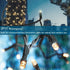 Decute Warm White Christmas String Lights Waterproof 300LED 105FT UL Certified with End-to-End Plug 8 Modes, Outdoor Indoor Starry Fairy Lights for Christmas Tree Patio Garden Wedding Party Decor