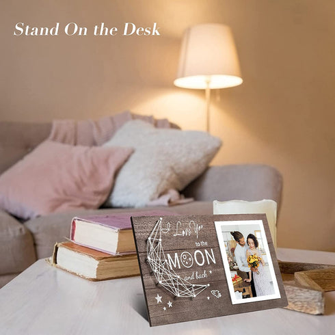 Valentines Day Gifts for Her,I Love You Gifts for Girlfriend Boyfriend,Valentines Day Gifts for Him,Birthday Gifts for Husband Wife,Picture Frame(Dark Brown)