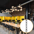 PEESIN Black Pendant Light Fixture Chain, 6 feet Lighting Hanging Chain, Pendant Lamp Fixture Chain Extension with Connection Locks, Heavy Duty Lighting Chain Replacement for Chandelier, Plants, 50 BL