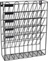 EASEPRES Hanging File Holder Organizer Metal Wall Mount Document Letter Tray Magazine Rack, 6 Tier, Black