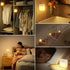 6pack LED Night Lights Dusk to Dawn Sensor, Bapro Stick-on Nightlight Rechargeable Warm White 3000K Under-Cabinet Lighting Wireless Light for Bedroom, Kitchen, Hallway, Stairs, Closet Counter