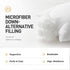 Acanva Decorative Throw Pillow Inserts for Sofa, Bed, Couch and Chair, Square Euro Sham Form Stuffer with Premium Polyester Microfiber, White, 2 Count