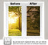 Reflective Window Film Mirror One Way Daytime Privacy Anti UV Static Cling Window Film Removable Decorative Screen Stickers Brown & Silver 6 Mil 17.7 Inch x 16.4 Feet