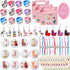 Llama Birthday Party favors Supplies Set - Llama Bracelets, Rings, Tattoos, Badges, KeyChains and Goodie bags for Classroom Rewards Carnival Prizes Set Gifts for Kids Girls - Serve 12 Guests -72Pcs