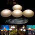 (Pack of 4) 3" Wax Flicker LED Water Floating Candle with Warm White Light Battery Operated Flameless LED Floating Candles for Centerpiece Swimming Pool or Bathtub Decor (Warm White)