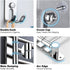 Lonffery Towel Rack for Bathroom, 4-Arm Black Wall Mounted Towel Rack, Outdoor Towel Rack for Hot Tub, Pool, Towel Hanger Space Saving.