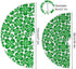 Qilmy St. Patrick's Day Shamrocks Tree Skirt Winter New Year House Decorative Supplies for Holiday Office Gift Tree Base Cover Mat Decorations 35.4inch