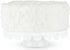Twine White Stainless Steel Cake Stand, Set of 1, Cupcake Stand, Home Decor, Food Service, Dessert Accessory, 11-Inch Diameter, White