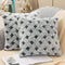 Skrwadi Pack of 2 Throw Pillow Covers,Faux Fur Throw Pillowcovers Cushion Covers Luxury Soft Decorative Pillowcase Fuzzy Pillow Covers for Bed/Couch,20x20 Inch Dark Grey