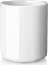 White Kitchen Utensil Holder for Countertop - ALELION 6.5" Cooking Utensil Holder for Kitchen Counter, Ceramic Utensil Crock for Kitchen Utensils, Dishwasher Safe, Cream White