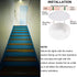 Motion Sensor Shower Light Battery Operated, Warm White Wireless Ceiling Light Fixture, Sensor ON/Off Indoor Battery Overhead Light for Pantry Bathroom Closet Hallway- 5.6 Inch