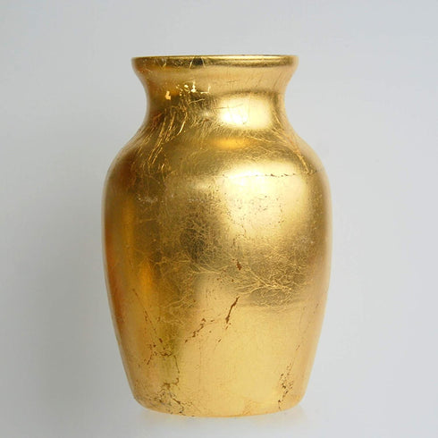 Red Pomegranate Gilt Vase, One Size, Gold