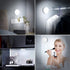FERSWE Rechargeable Tap Lights, Dimmable Touch Night Lights with 1000mAh Large Battery , Stick on Light for Closet, Bedroom, Bathroom and Cabinet (2 Pack)