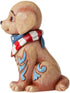 Enesco Jim Shore Heartwood Creek Mini Patriotic Puppy Figurine, 3.5", Multicolor